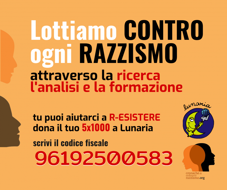 donare 5x1000 a Lunaria -  Contro il Razzismo