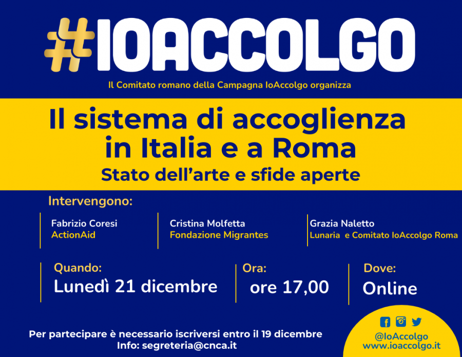 sistema di accoglienza in Italia e a Roma
