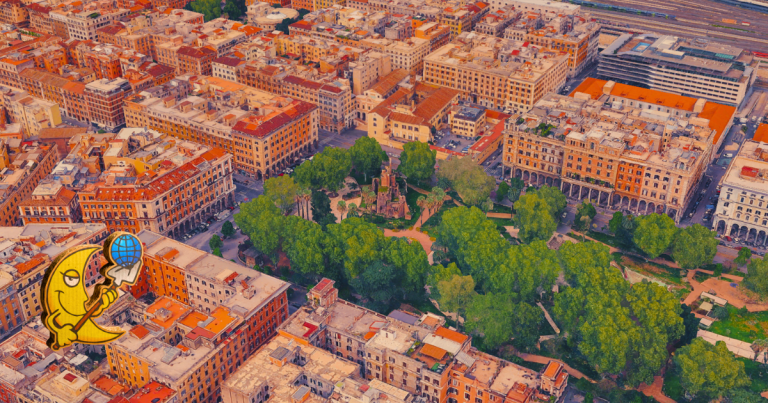Luna su piazza vittorio