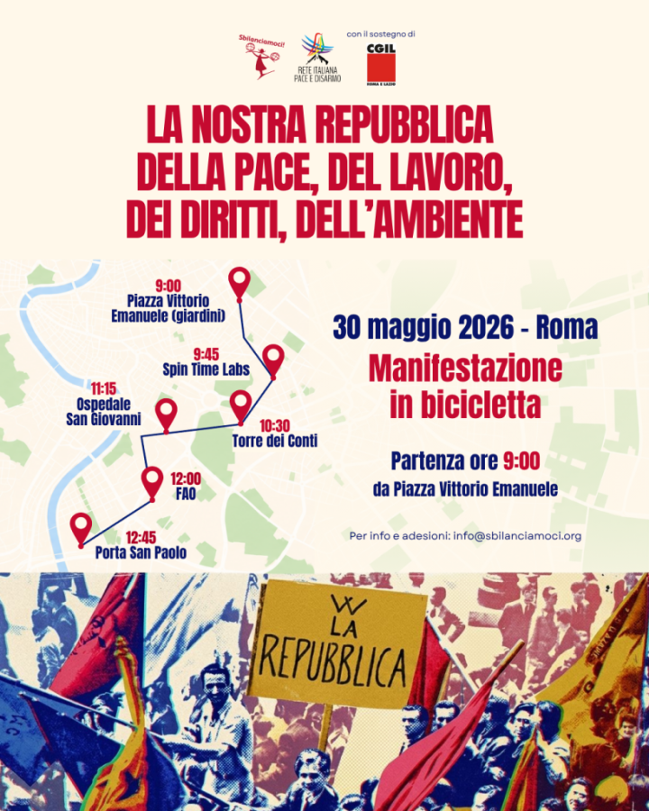 Percorso manifestazione in bicicletta