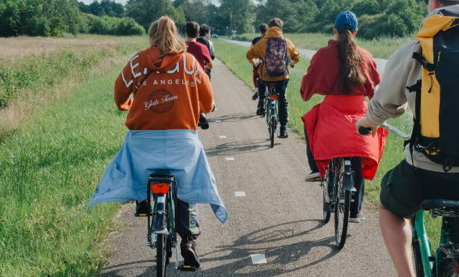 volontari in bici